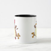 gekke kip cartoon mok (Midden)