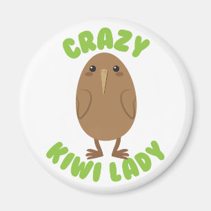 gekke kiwi dame magneet