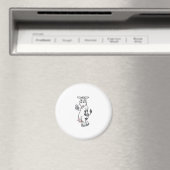 gekke koe drink melk magneet (Insitu (Vaatwasser))