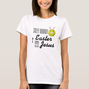 Gekke konijn Pasen voor Jezus T-shirt