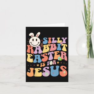 Gekke konijnenbroodrooster voor Jezus Cute Bunny C Kaart