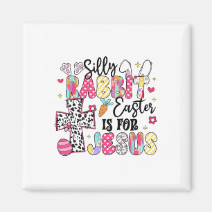 Gekke konijnenbroodrooster voor Jezus Cute Bunny C Magneet