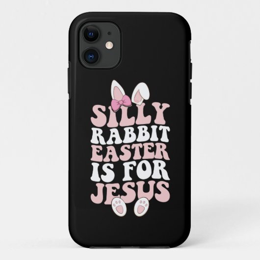 Gekke konijnenPasen is voor Jesus Pasen Groovy Case-Mate iPhone Case (Achterkant)
