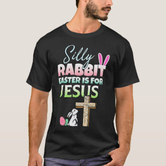 Gekke konijnenPasen voor Jezus Pasen T-shirt