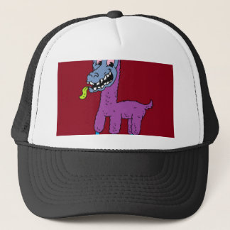 Gekke lamamanmonster trucker pet