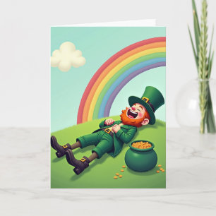 Gekke Leprechaun Gelukskaart Kaart