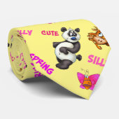 Gekke leuk cartoon stropdas (Opgerold)