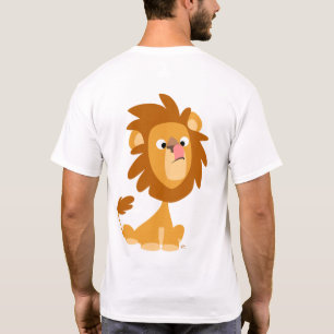 Gekke lion! cartoon T-shirt (achterzijde)