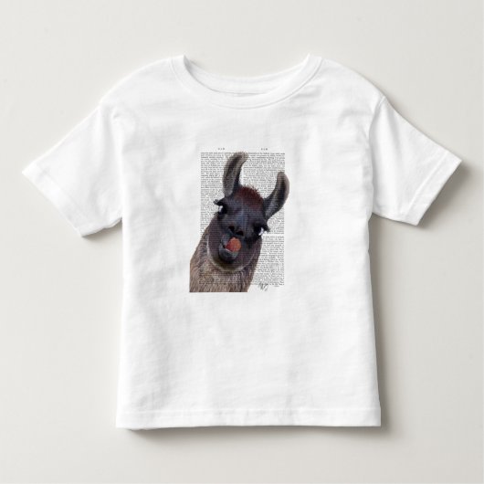 Gekke Llama Kinder Shirts (Voorkant)