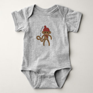 Gekke monkey-Baby ontwerp Romper