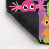 Gekke monsters Mousepad voor kinderen Muismat (Hoek)