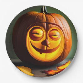 Gekke Mr Pumpkin Head Papieren Bordje