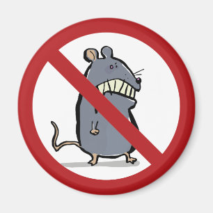 gekke muis: verboden! magneet