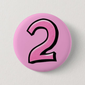 Gekke nummers 2 roze Button