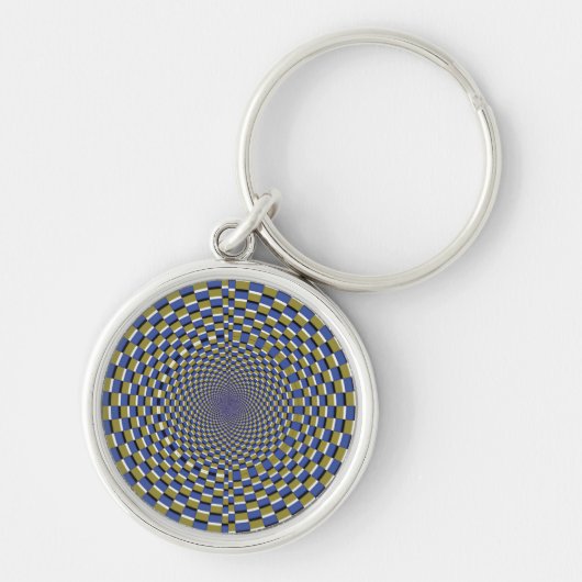 Gekke optische illusie - Temple Illusion Sleutelhanger (Voorkant)