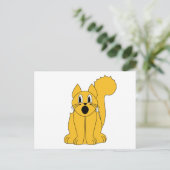 Gekke Oranje kat Briefkaart (Staand voorkant)