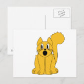 Gekke Oranje kat Briefkaart (Voorkant / Achterkant)