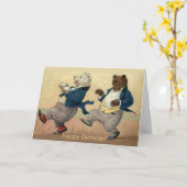 Gekke oude vrienden verjaardag kaart (Gele Bloem)