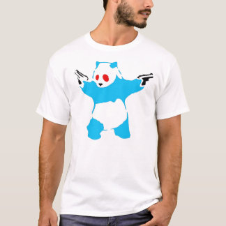Gekke panda t-shirt