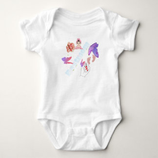 Gekke Pastel Vlinder en Bloemen Koffiemok Romper