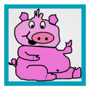 GEKKE PIGGIE PERFECT POSTER