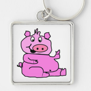 GEKKE PIGGIE SLEUTELHANGER