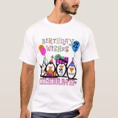 Gekke Pinguïns 4e Verjaardag T-shirts en geschenke (Voorkant)