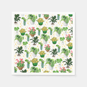 Gekke Potted Plants Deken Servet
