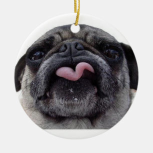 GEKKE PUG CHRISTMAS ORNAMENT
