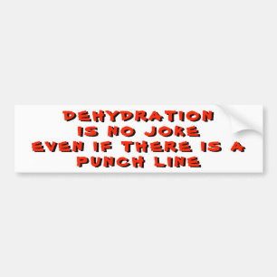 Gekke Punch Line Pun Bumpersticker