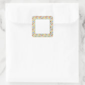 GEKKE QUILT 1,5" vierkante mat Stickers (Tas)