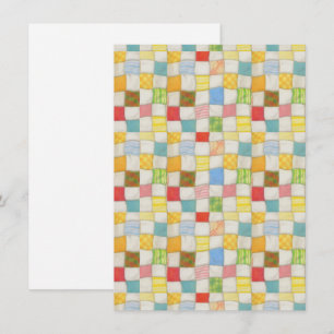 GEKKE QUILT 4.5x6.25 Vlakke Kaart/Verticaal Kaart