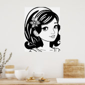 Gekke reflecties van onschuld poster (Keuken)