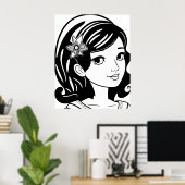 Gekke reflecties van onschuld poster (Thuiskantoor)