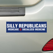 Gekke republikeinen bumpersticker (Op auto)