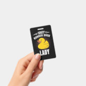 Gekke Rubber Eend Meisje Badge (Handheld)