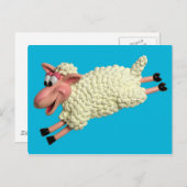 Gekke schaap briefkaart (Voorkant / Achterkant)