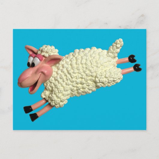 Gekke schaap briefkaart (Voorkant)