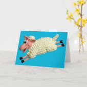 Gekke schaap kaart (Gele Bloem)