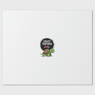 Gekke Schildpad Dame Schildpadden Moeder Vrouwen S Cadeaupapier