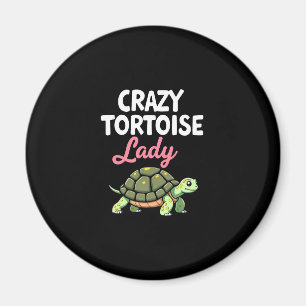 Gekke Schildpad Dame Schildpadden Moeder Vrouwen S Magneet
