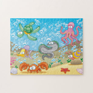 Gekke Sealife Puzzle, 11 x 14 inch, 252 stuks Legpuzzel