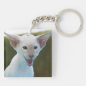 Gekke Siamese Sleutelhanger (Achterkant)