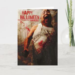 gekke slager halloween kaart