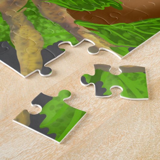 Gekke sleuf in een structuur legpuzzel (Zijkant)