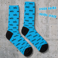 Gekke Sokken - sokken gek, op blauw