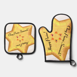 Gekke spectaculaire Purim Ovenwant & Pannenlap Set