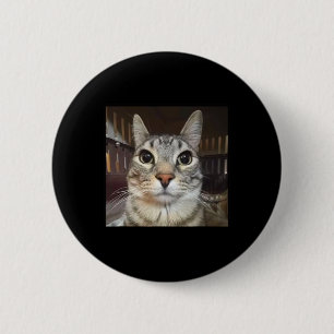 Gekke Staring Cat Meme Ronde Button 5,7 Cm