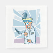 Gekke Tandarts Papier Servetten (Voorkant)
