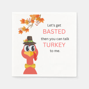 Gekke Thanksgiving Papier Napkin Servet